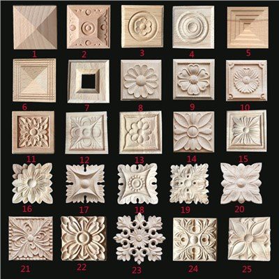 Appliques tal-injam dekorattivi Rosettes